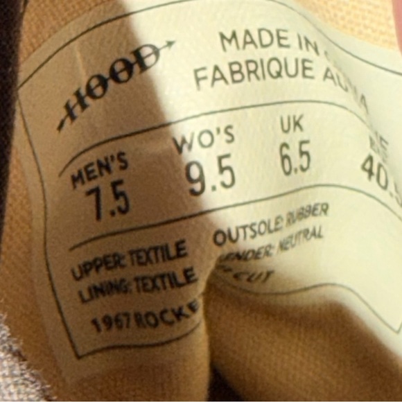 Hood 1967 Rocket High Cut Vintage Black Men's 7.5 Women's 9.5 - Picture 12 of 13